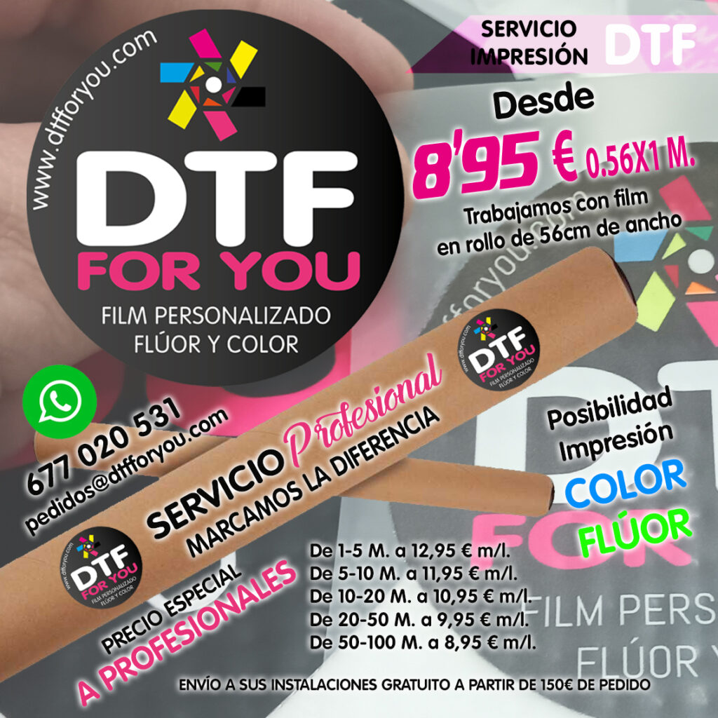 Precios DTF para distribuidores y cliente final